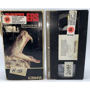 Rattlers VHS Video Tape Horror Snakes Sam Chew Dan Priest Ron Gold Lorimar 1976